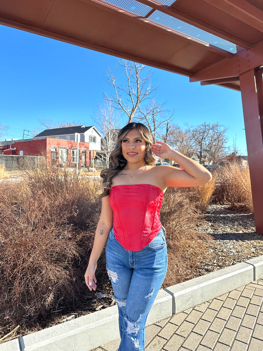 Heart's On Fire Corset Top